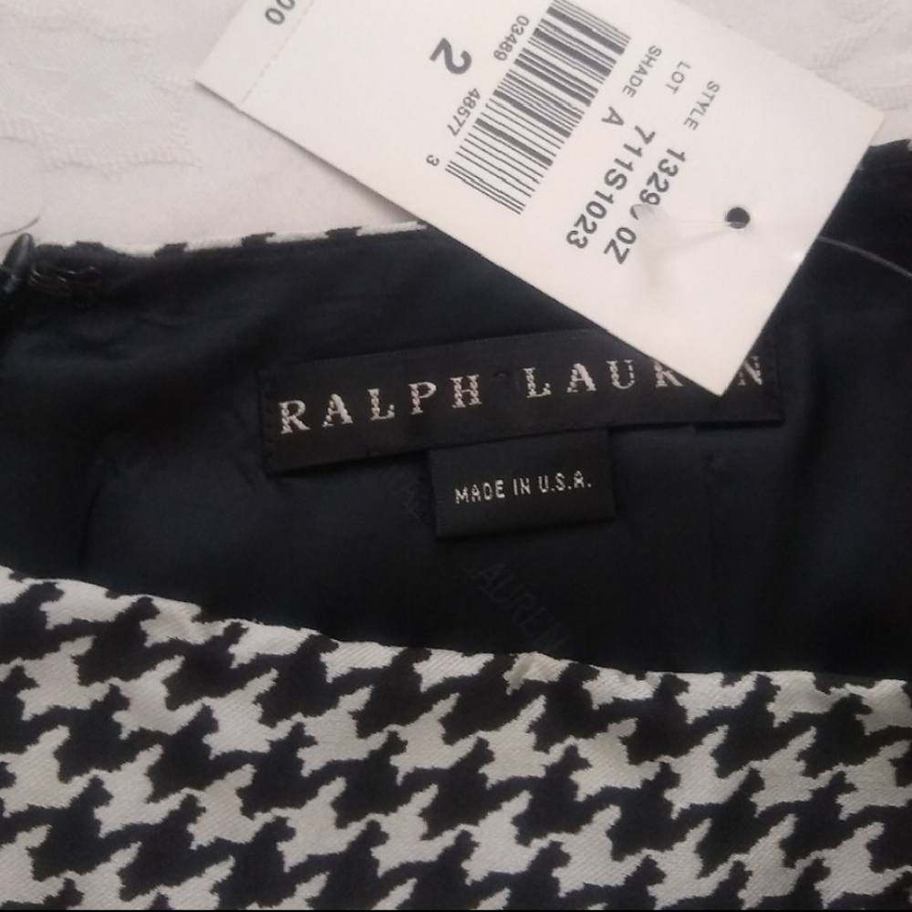 New 🎀 Ralph Lauren black label luxury silk Plaid houndstooth check gingham - Picture 2 of 5